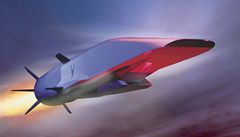 Superrychlý experimentální bezpilotní letoun X-51A Waverider (grafika)