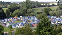 Stanové m�ste�ko na festivalu Brutal Assault