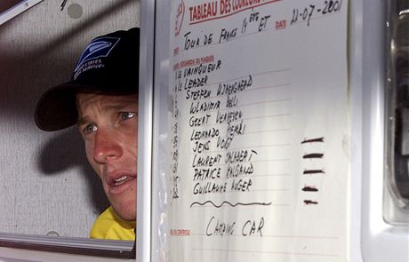 Lance Armstrong na dopingové kontrole