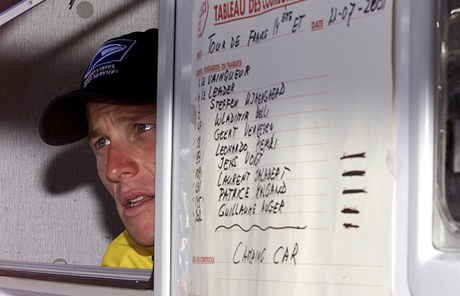 Lance Armstrong na dopingové kontrole