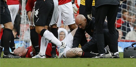 Zranný Wayne Rooney