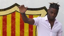 Nová kamerunská posila fotbalistů Barcelony Alex Song z Arsenalu 