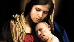 Nad�da Tolokonnikovová jako Bohorodi�ka prezidenta Putina.