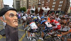 Peloton na cyklistické Vuelt�