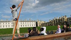 Cambridge: turist ve vod i vesel pevleky 