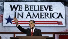Vyvedu ns z pot, ekl Romney a pijal nominaci na prezidenta