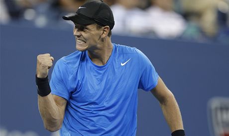 eský hrá porazil ve tvrtfinále svtovou jedniku Rogera Federera.