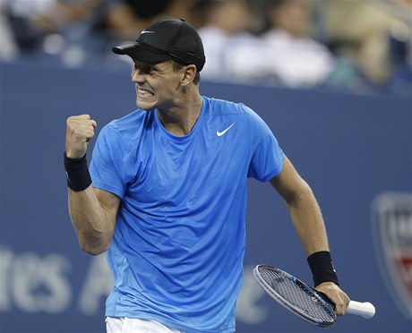 Český hráč porazil ve čtvrtfinále světovou jedničku Rogera Federera.