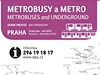 Dopravní schéma praské MHD od 1. záí 2012: Metrobusy a metro