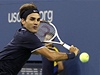 Svtová jednika Roger Federer prohrál s Berdychem 7:6, 6:4, 3:6 a 6:3.