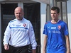 Trenér eské reprezentace Michal Bílek (vlevo) a fotbalista Vladimír Darida