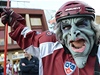 Utkání KHL Lev Praha - Dinamo Riga. Fanouek Rigy