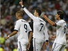 Fotbalisté Realu Madrid oslavují vítzství