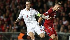 Tomá Pekhart (vpravo) a Daniel Agger