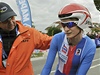 eská rychlobruslaská ampionka Martina Sáblíková krátce po dojezdu asovky en na MS v silniní cyklistice v nizozemském Limburgu