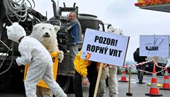 OBRAZEM: Aktivist Greenpeace protestovali proti tb ropy v Arktid