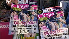 Kate nahoe bez na titulní stran magazínu Closer.