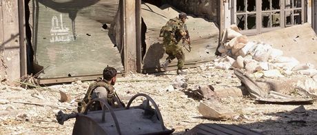 Vládní vojáci v Aleppu