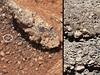 Americké vozítko Curiosity nalo po sedmi týdnech na povrchu Marsu oblázky.