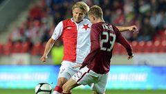 Tomá Miola ze Slavie (vlevo) a Ladislav Krejí ze Sparty