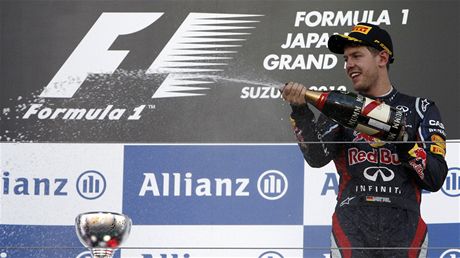 Nmec Sebastian Vettel ze stáje Red Bull vyhrál Velkou cenu Japonska voz formule 1