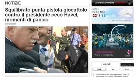 Italtí novinái zamnili Václava Klause za Václava Havla 