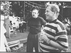 Václav Havel a Andrej Krob pi divadelním pedstavení