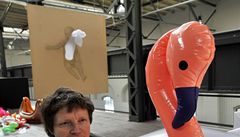 Petr Nikl v expozici v brn�nské Wannieck Gallery