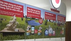 Prodejna Vodafone v praské trnici SAPA