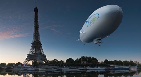 Vzducholo Air Paris nad Paíí (vizualizace)