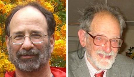 Nobelovu cenu za ekonomii pro rok 2012 dostali Ameriané Alvin Roth (vlevo) a Lloyd Shapley (vpravo).