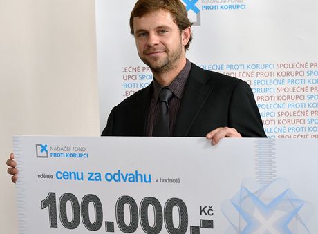 Jakub Klouzal dostal první Cenu za odvahu roku 2012