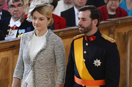 Princ Guillaum s belgickou hrabnkou Stéphanie de Lannoy.