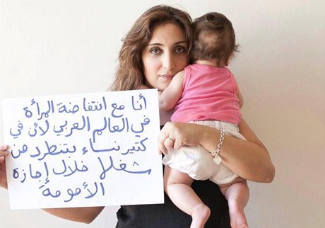 Jsem pro revoltu arabských en, protoe hodn en na mateské dostane výpov" (irín, Libanon).  