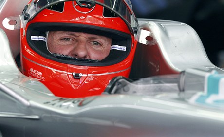 Legendární německý závodník formule 1 Michael Schumacher