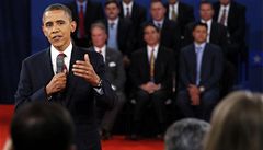 Barack Obama vidí problém svého oponenta v nedostaten propracovaném plánu pro nápravu rozpotu. Obvinil ho z toho, e je na ruku bohatým.