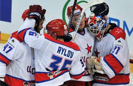 Radost hokejist CSKA Moskva