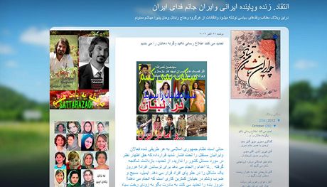 Blog umueného Íránce Sattára Behetího