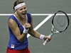 eská tenistka Lucie afáová ve Fed Cupu