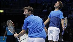 panltí tenisté Marcel Granollers (vlevo) a Marc López