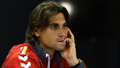 panlský tenista David Ferrer ped finále Davis Cupu