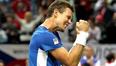 Tomáš Berdych slaví vítězství nad Nicolasem Almagrem ve finále DC. | na serveru Lidovky.cz | aktuální zprávy