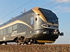erno-zlatá souprava nového elezniního dopravce Leo Express