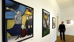 Z výstavy Anniky Tetznerové �ervená stuha - terezínské ghetto o�ima dít�te