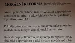Text, ve kterém skupina Ztohoven vysv�tluje, pro� �ísla politik� zve�ejnila.