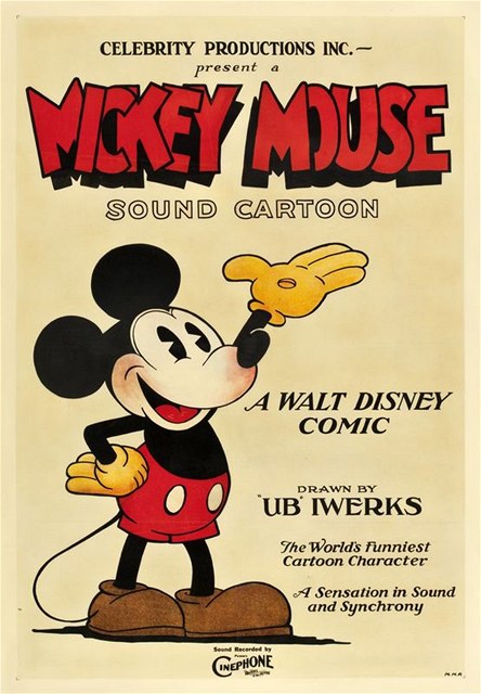 Vydraený plakát Myáka Mickeyho