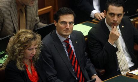 Poslanci Jobbiku v maarském parlamentu