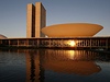 Dílo Oscara Niemeyera, budova Národního kongresu v Brasílii
