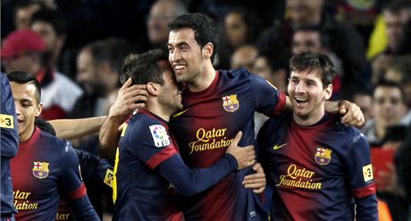Radost fotbalist Barcelony 