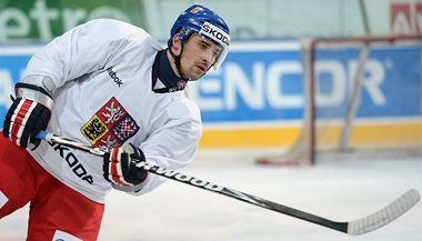 esk hokejista Tom Plekanec v reprezentanm dresu